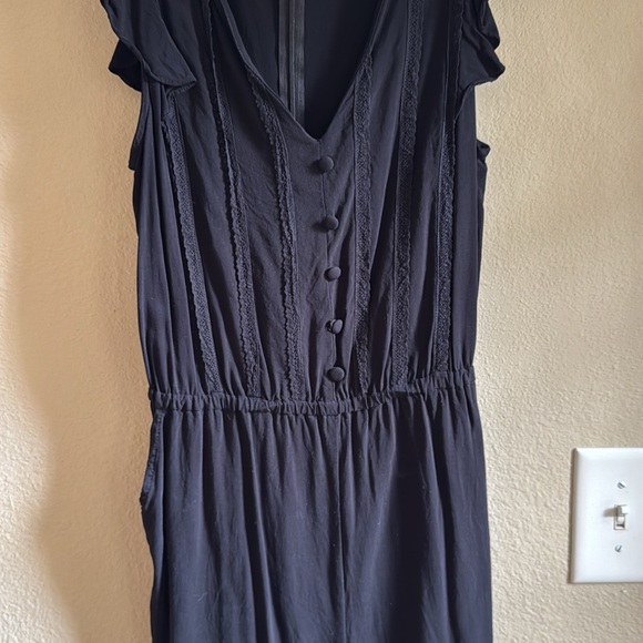 Modcloth Black Button-Front‎ Jumpsuit - Picture 1 of 1